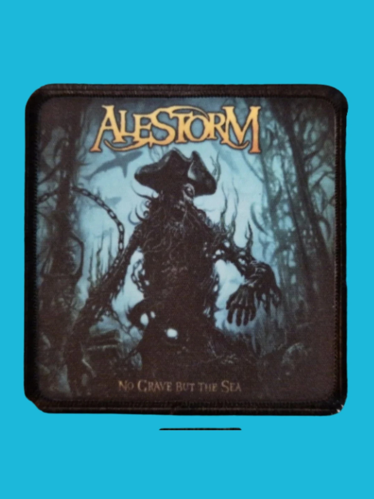 Patch Alestorm - No grave but the sea - Imprimé - Carré de 7,5 x 7,5 centimètres